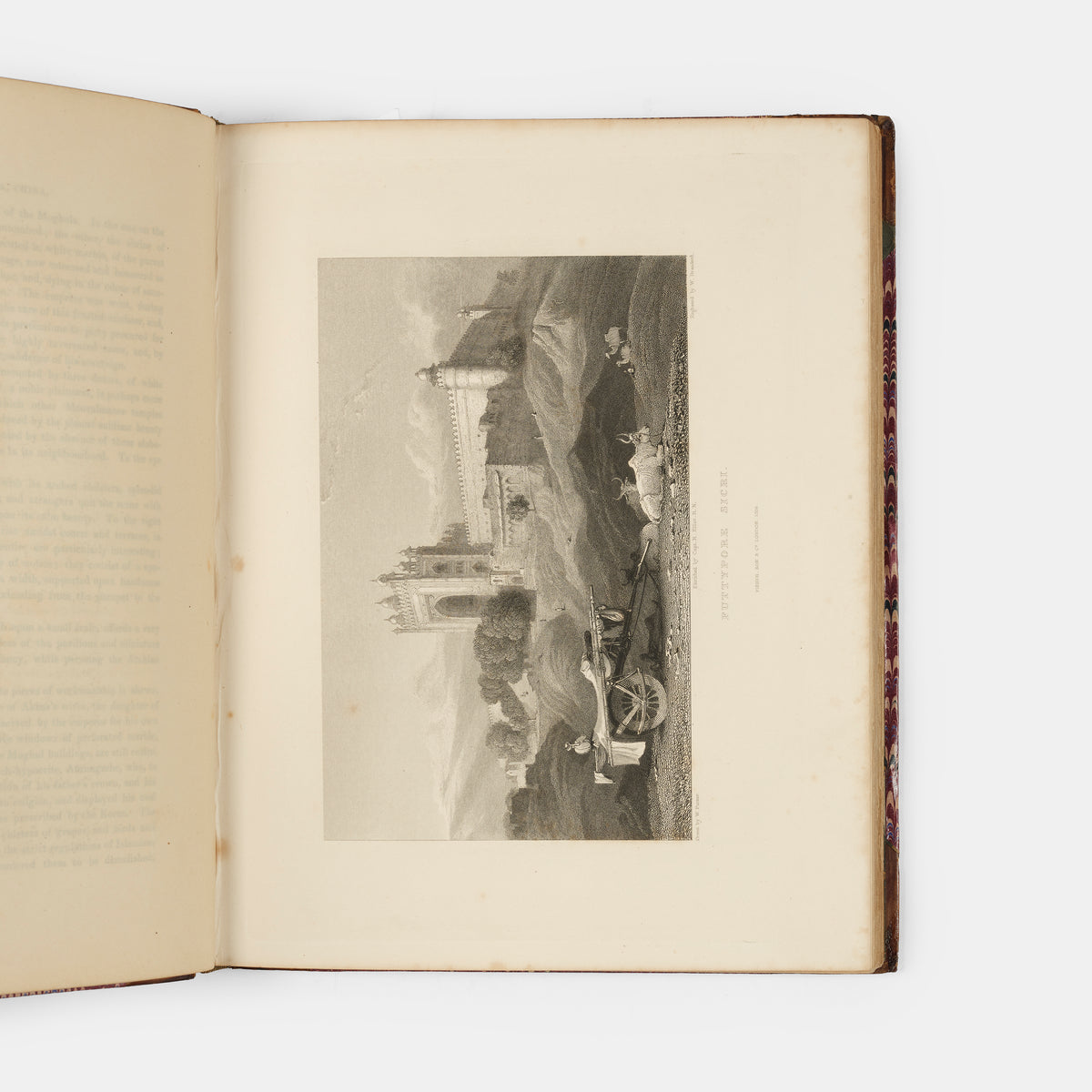 First edition of Views in India by Emma Roberts and Robert Elliott, a handsome copy of this work illustrating India, China, and the Read Sea including depictions of Agra, Delhi, the Ellora Caves, Macao, and Tiger Island.