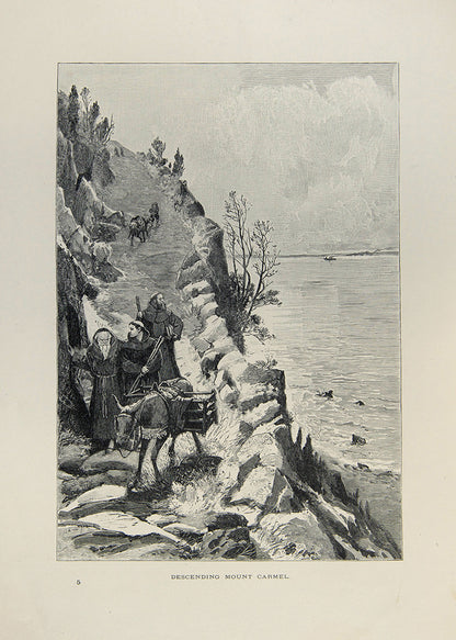 This work is compilation of travels in the Mediterranean illustrated by well known artists of the time.