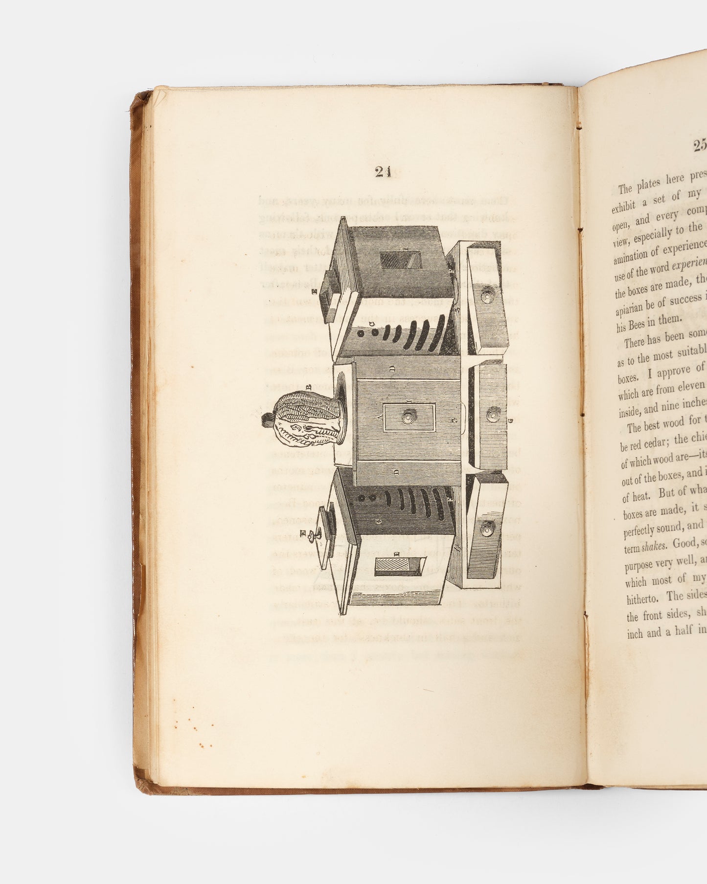 The first edition of Thomas Nutt's Humanity to Honey Bees, an influential work describing a new beehive design and beekeeping system.