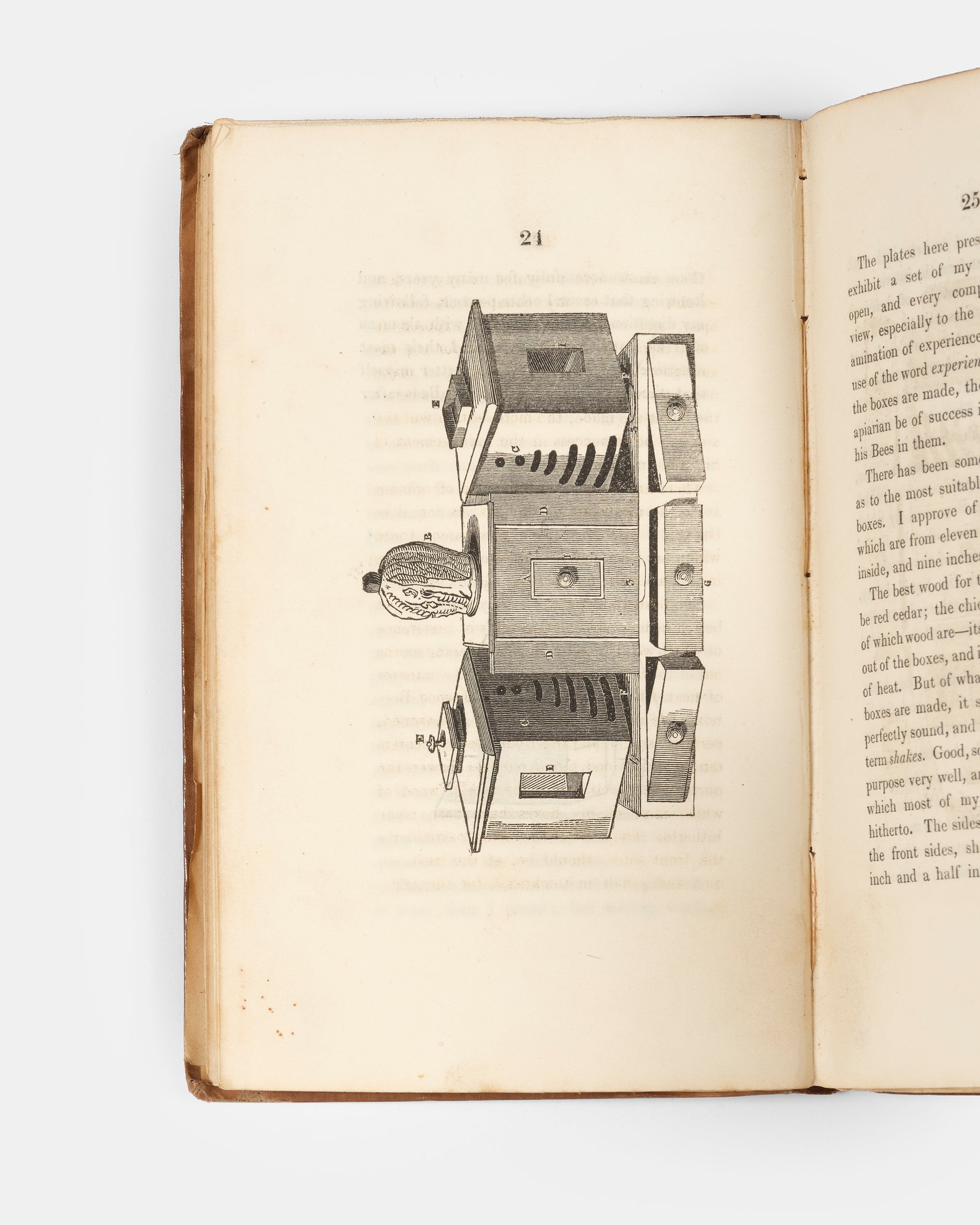 The first edition of Thomas Nutt's Humanity to Honey Bees, an influential work describing a new beehive design and beekeeping system.