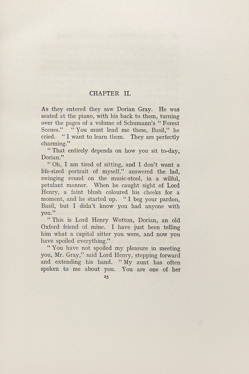 A beautifully bound copy of Wilde's classic tale. This copy is one of 250 of a limited edition printing.