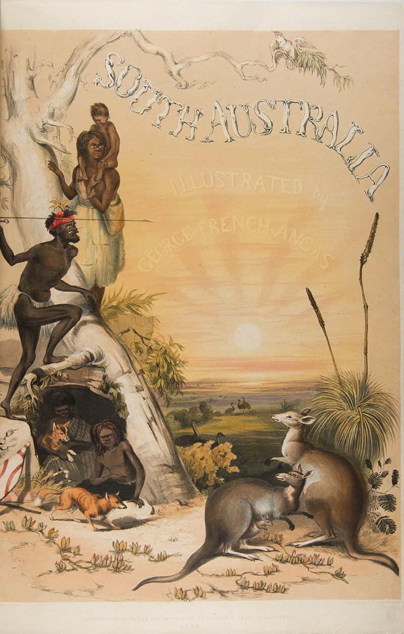 First edition of South Australia Illustrated by George French Angas, a fresh and bright copy bound in the original parts.