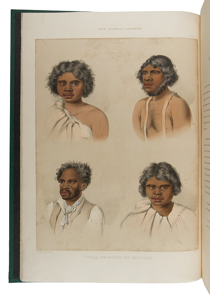 First edition of South Australia Illustrated by George French Angas, a fresh and bright copy bound in the original parts.