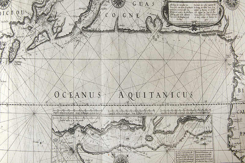 Rare complete first French edition of Le Flambeau de la Navigation by Johannes Janssonius after Willem Blaeu, on of the great books of Dutch cartography.