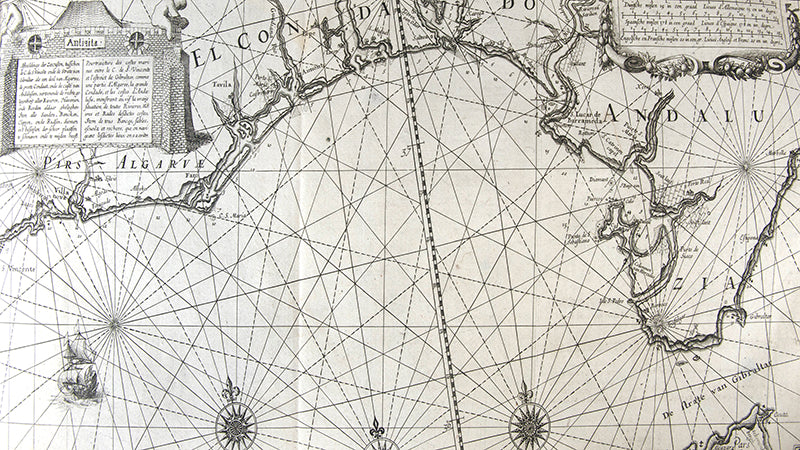 Rare complete first French edition of Le Flambeau de la Navigation by Johannes Janssonius after Willem Blaeu, on of the great books of Dutch cartography.