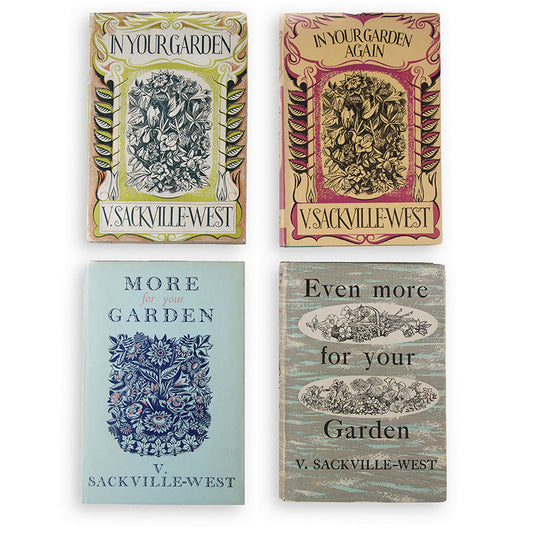 A complete, attractive set of Vita Sackville-West's immensely popular garden books, Inn Your Garden, In Your Garden Again, More for your Garden, Even More for your garden