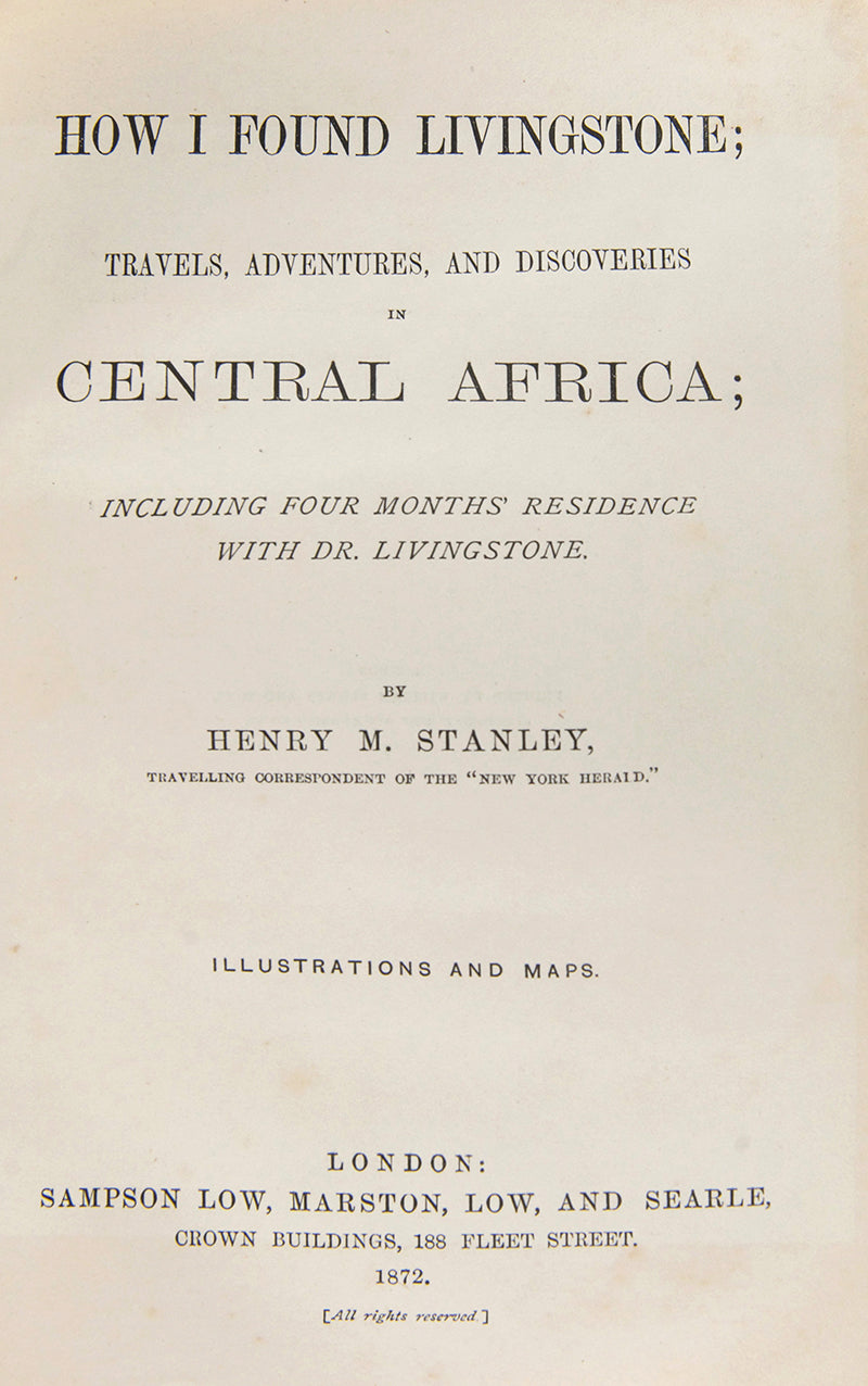 How I Found Livingstone by Henry Morton Stanley is one of the most famous books in African exploration.