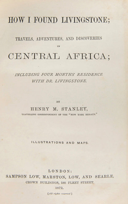 How I Found Livingstone by Henry Morton Stanley is one of the most famous books in African exploration.