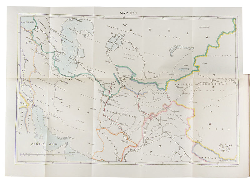 First edition of Augustus Le Messurier's From London to Bokhara including copious notes on the building of the trans-Caucasian railway through the Caspian to Uzbekistan.