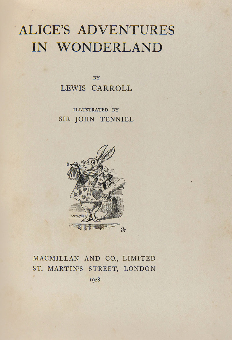 Alice's Adventures in Wonderland.