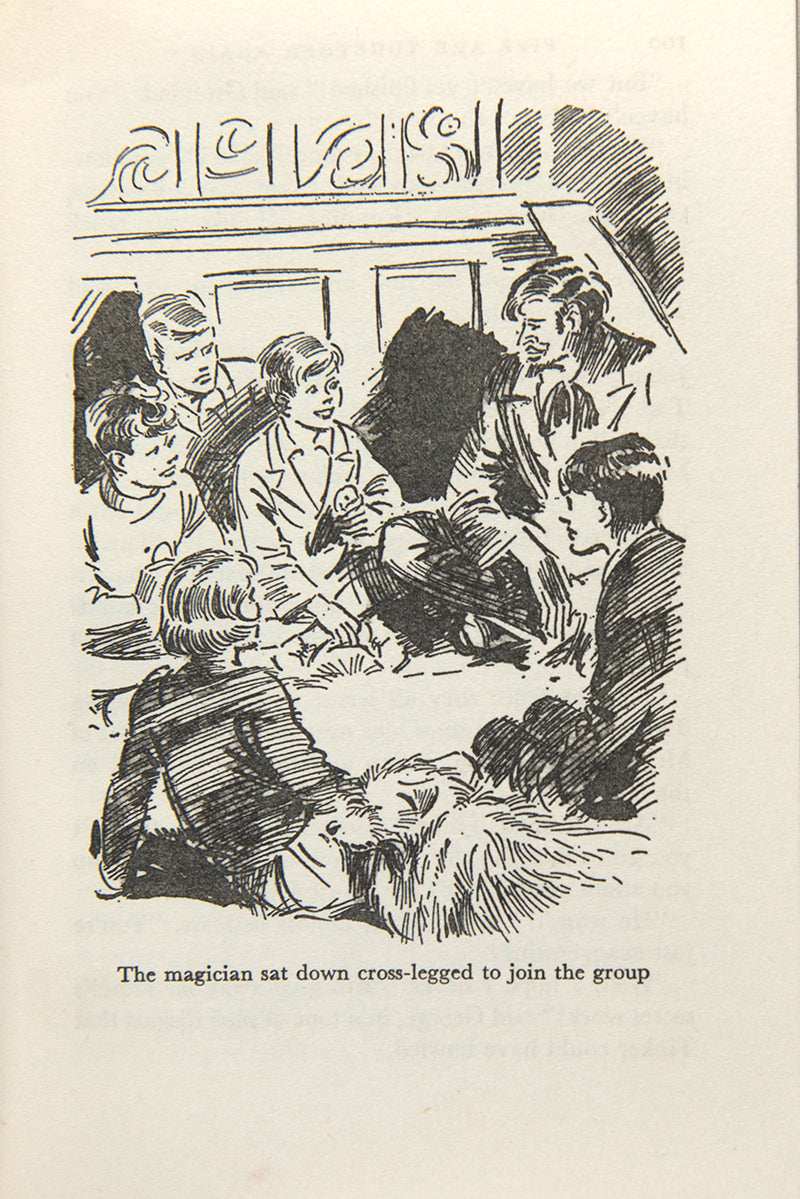 From the Famous Five series by Enid Blyton,  Five are Together Again is the 21st in the series and features Julian, Dick, Georgina, Anne and Timmy the dog, first edition, 1963