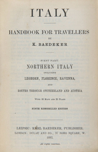 Includes Piedmont, Liguria, Lombardy, Tuscany, Venetia and The Emilia