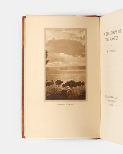 H. V. Morton's In the Steps of the Master, the Signed Large Paper edition in a half roan binding.