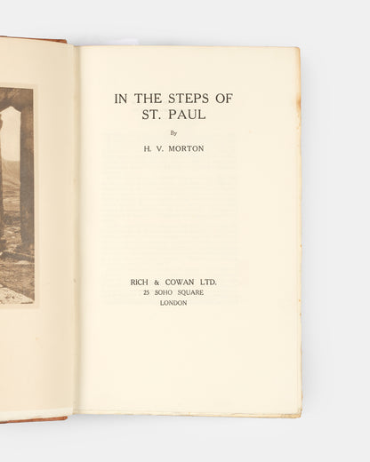 The signed limited extra-illustrated edition of In the Steps of St. Paul by H. V. Morton.
