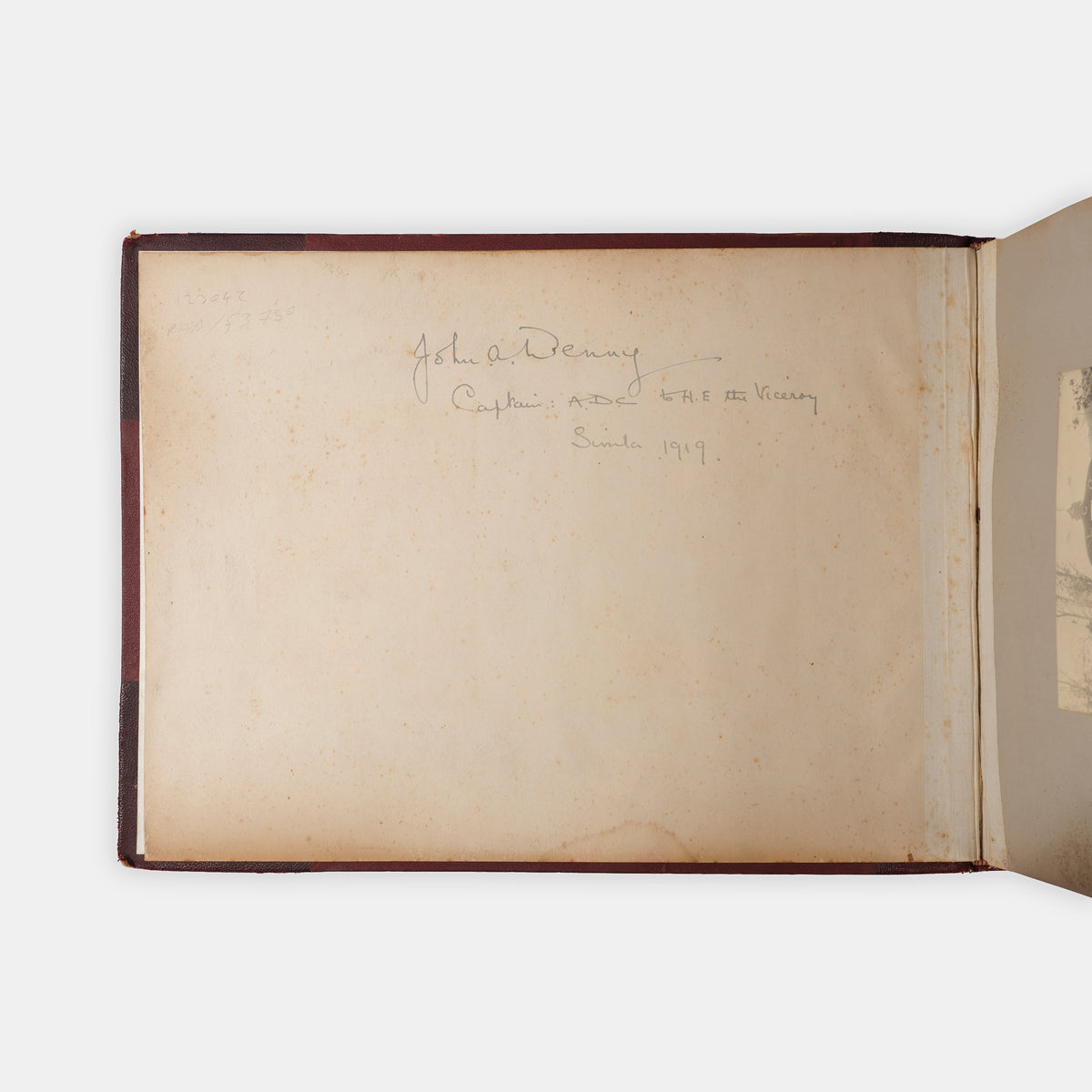 Charming commemorative photograph album of the Visit of His Excellency Lord Chelmsford, Viceroy and Governor General of India, to Kashmir 1918, also meeting the Maharajah Jagatjit Singh Sahib Bahadur of Kapurthala in the Punjab.