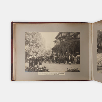 Charming commemorative photograph album of the Visit of His Excellency Lord Chelmsford, Viceroy and Governor General of India, to Kashmir 1918, also meeting the Maharajah Jagatjit Singh Sahib Bahadur of Kapurthala in the Punjab.