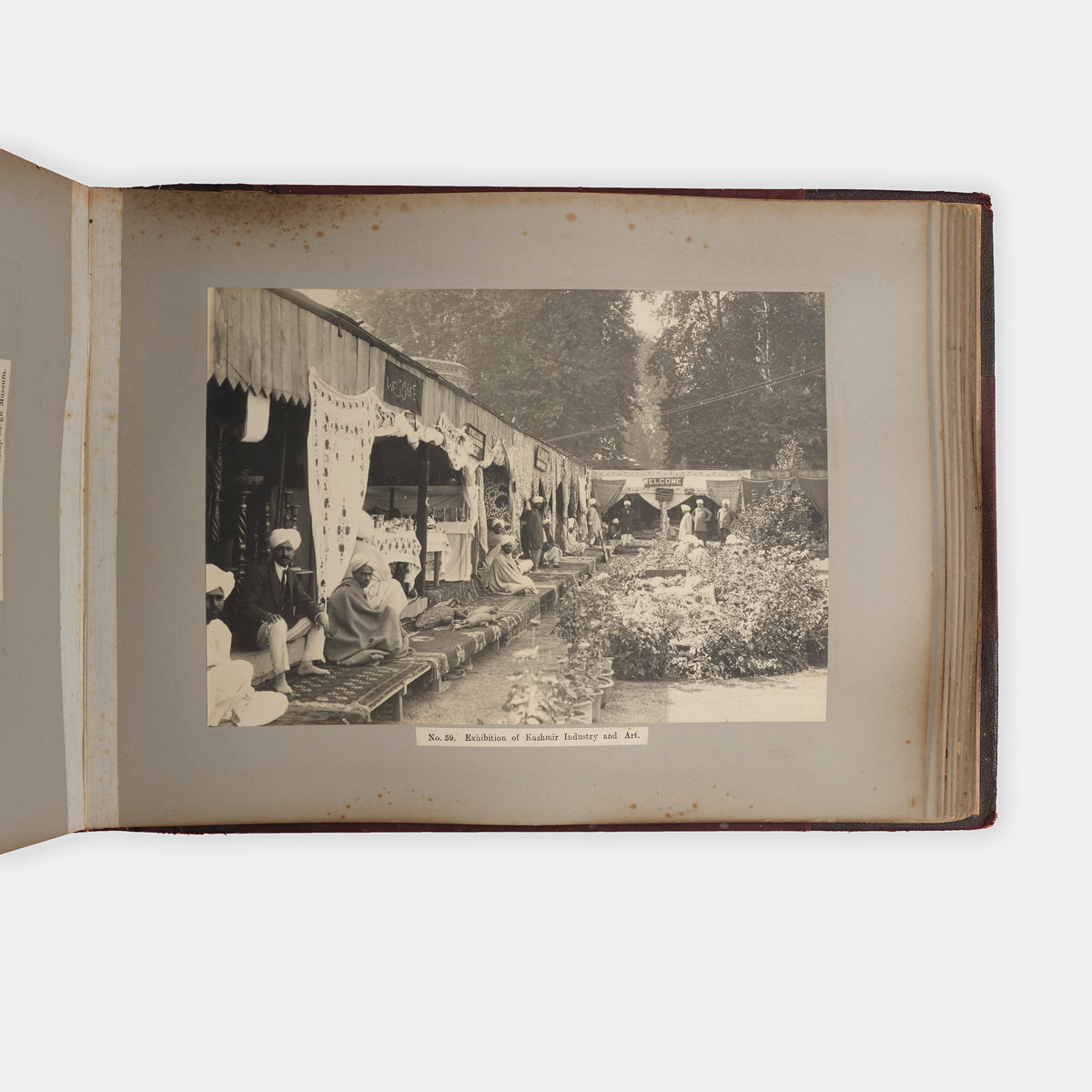 Charming commemorative photograph album of the Visit of His Excellency Lord Chelmsford, Viceroy and Governor General of India, to Kashmir 1918, also meeting the Maharajah Jagatjit Singh Sahib Bahadur of Kapurthala in the Punjab.