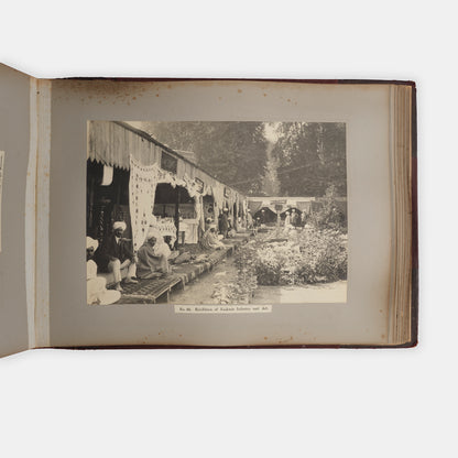 Charming commemorative photograph album of the Visit of His Excellency Lord Chelmsford, Viceroy and Governor General of India, to Kashmir 1918, also meeting the Maharajah Jagatjit Singh Sahib Bahadur of Kapurthala in the Punjab.