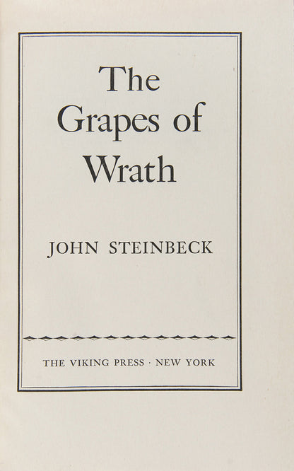 John Steinbeck set his novel The Grapes of Wrath during the Great Depression, the novel focuses on the Joads, a poor family of tenant farmers driven from their home by drought, economic hardship, and changes in financial and agricultural industries. 