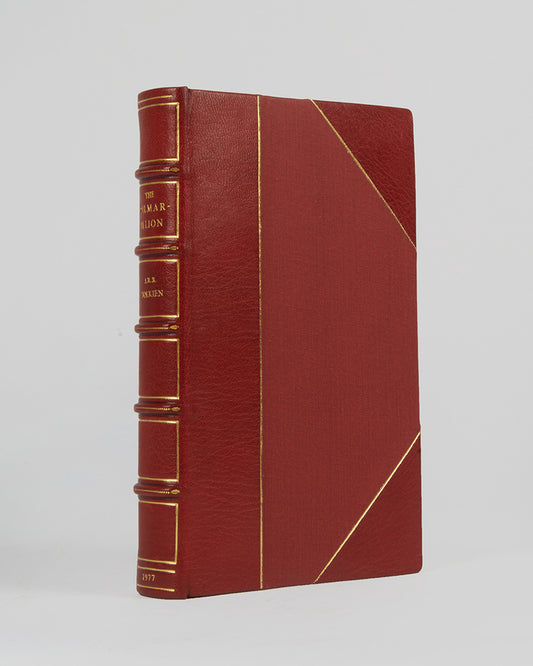 The first edition of J.R.R. Tolkien's tales of The Silmarillion, set in an age when Morgoth, the first Dark Lord, dwelt in Middle-Earth, and the High Elves made war upon him for the recovery of the Silmarils, the jewels containing the pure light of Valinor.