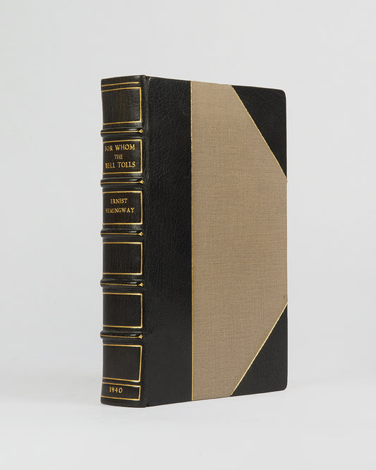 First edition of <em>For Whom the Bell Tolls,</em> one of Ernest Hemingway's most famous novels documenting the the story of American teacher Robert Jordan's experience of the Spanish Civil War. 