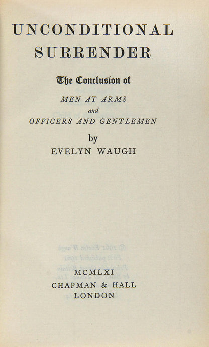 The Sword of Honour Trilogy is possibly the best novel series of the Second World War, loosely mirroring Evelyn Waugh's own wartime experience.