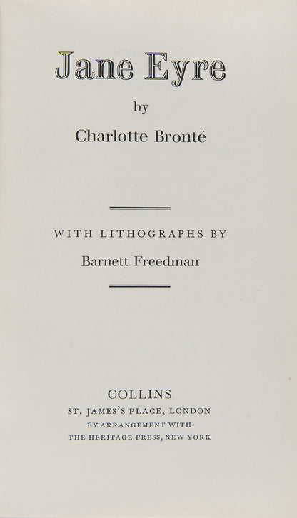 A beautifully illustrated copy of Charlotte Brontë's most well-known work, Jane Eyre.