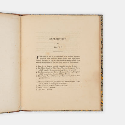 First edition of this early work by the prominent surgeon and anatomical illustrator Charles Bell, A Series of Engravings, Explaining the Course of the Nerves, published in 1803.