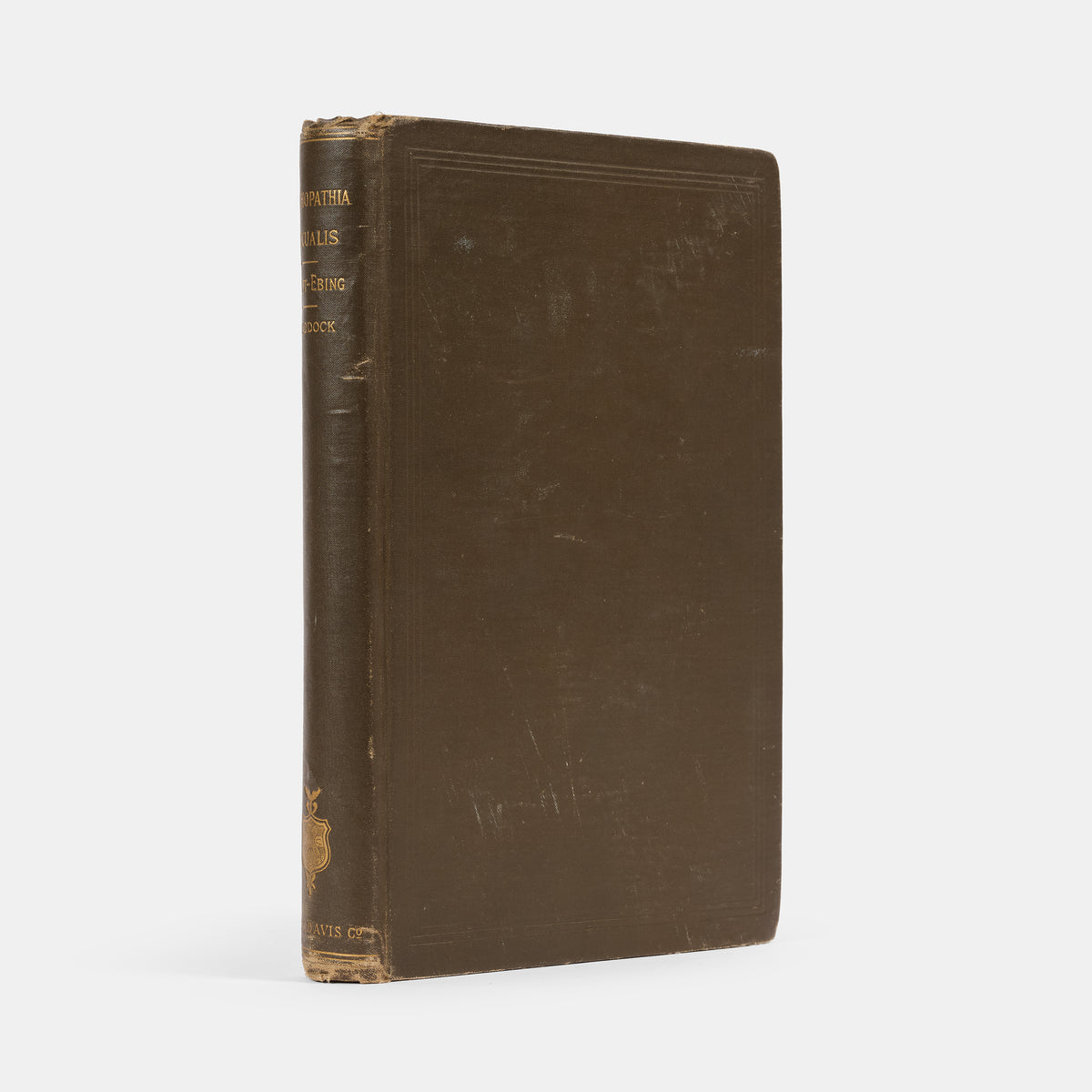 First edition of one of the earliest medical treatments of non-traditional sexuality, Richard von Krafft-Ebing's Psychopathia Sexualis.
