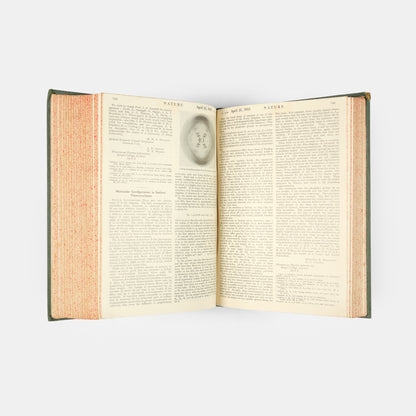 First edition, the complete 1953 volume of the journal Nature containing the first four papers on the structure of DNA, signed by Francis Crick on the first paper, 'A Structure for Deoxyribose Nucleic Acid'.