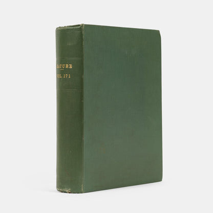 First edition, the complete 1953 volume of the journal Nature containing the first four papers on the structure of DNA, signed by Francis Crick on the first paper, 'A Structure for Deoxyribose Nucleic Acid'.