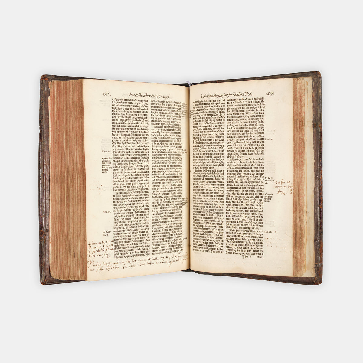 The first edition of the collected works of the Protestant marturs William Tyndale, John Frifth and Robert Barnes in English