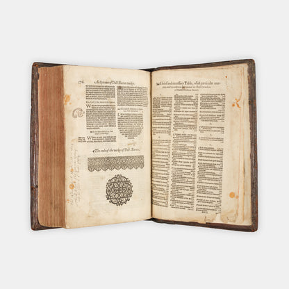 The first edition of the collected works of the Protestant marturs William Tyndale, John Frifth and Robert Barnes in English