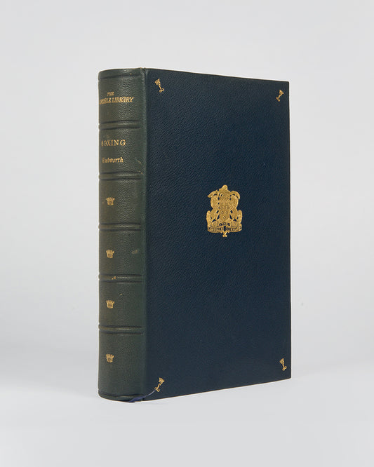 Deluxe issue of the first edition of Boxing by Viscount Knebworth for the Lonsdale Library, in full blue morocco.