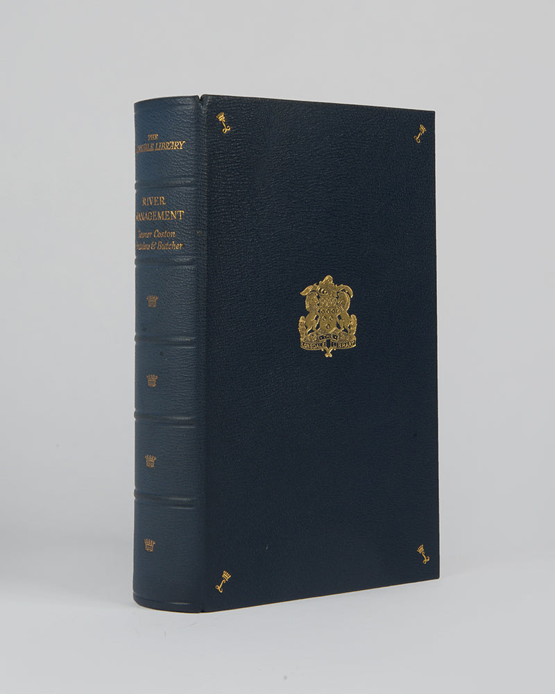 Deluxe issue of the first edition of River Management by H. E. Towner Coston and others for the Lonsdale Library, in full blue morocco.