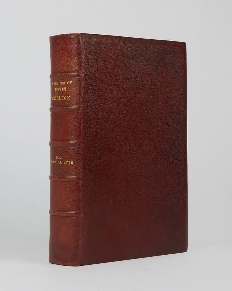 Fourth edition, expanded and revised, of Lyte's History of Eton College, the copy of Robin Sykes.