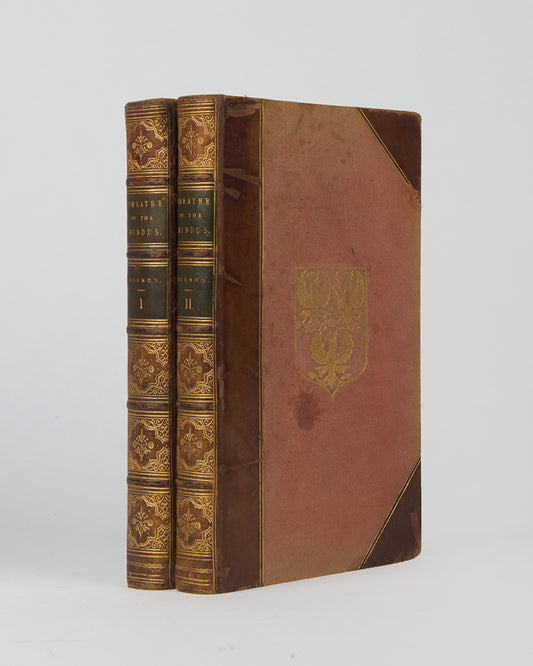 Third edition of Select Specimens of the Theatre of the Hindus by Horace Wilson, an early attempt at a survey of Indian drama with six fully translated plays and parts of twenty-three others.