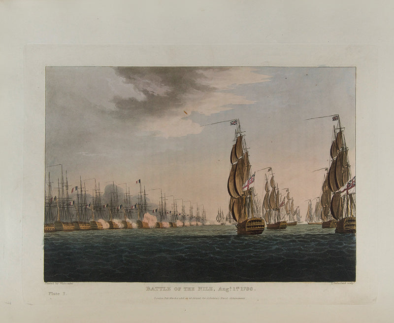 First edition, early issue, of James Jenkins's famous The Naval Achievements of Great Britain from the Year 1793-1817, with 55 striking hand-coloured aquatints.