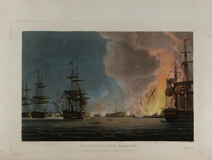 First edition, early issue, of James Jenkins's famous The Naval Achievements of Great Britain from the Year 1793-1817, with 55 striking hand-coloured aquatints.