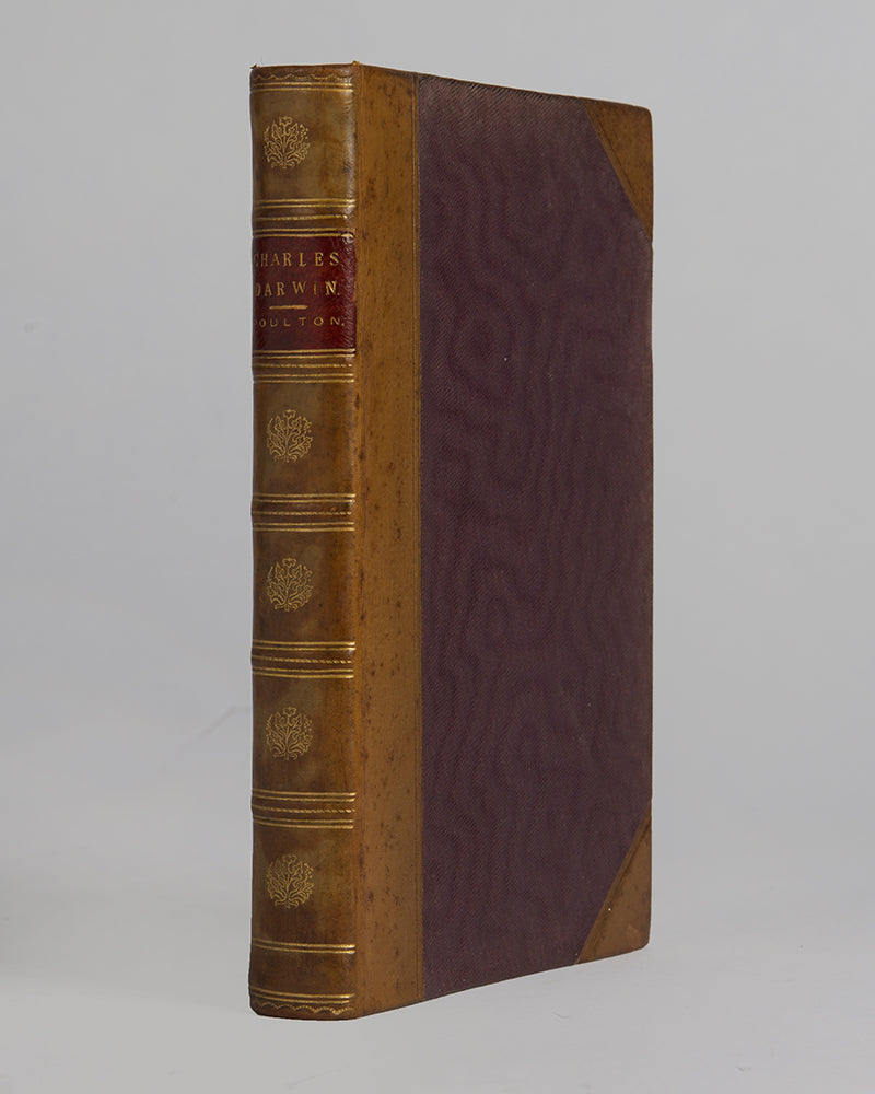First edition of Edward Poulton's Charles Darwin and the Theory of Natural Selection, presented by the Lords of the Admiralty to Major Henry James Jones.