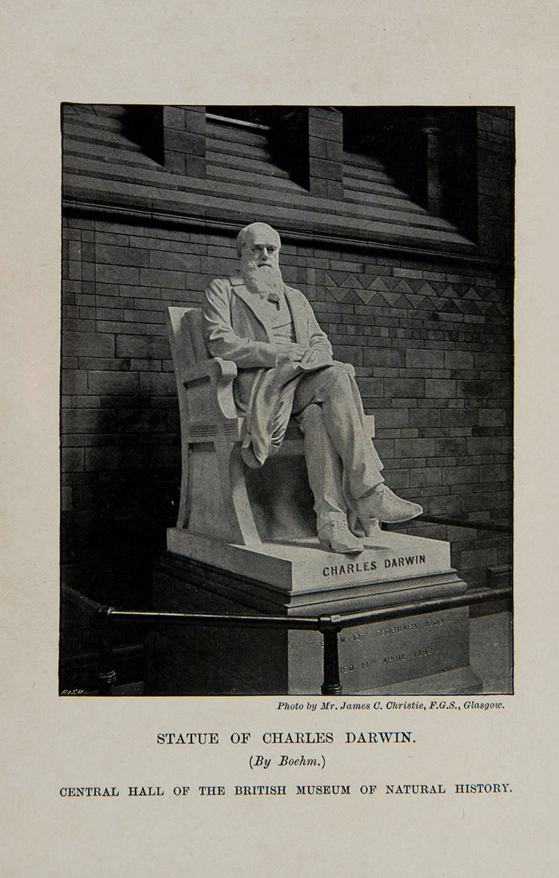 First edition of Edward Poulton's Charles Darwin and the Theory of Natural Selection, presented by the Lords of the Admiralty to Major Henry James Jones.