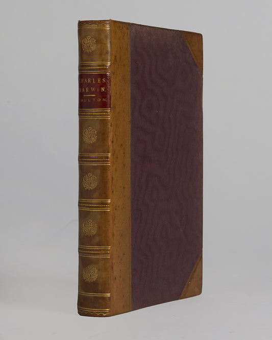 First edition of Edward Poulton's Charles Darwin and the Theory of Natural Selection, presented by the Lords of the Admiralty to Major Henry James Jones.