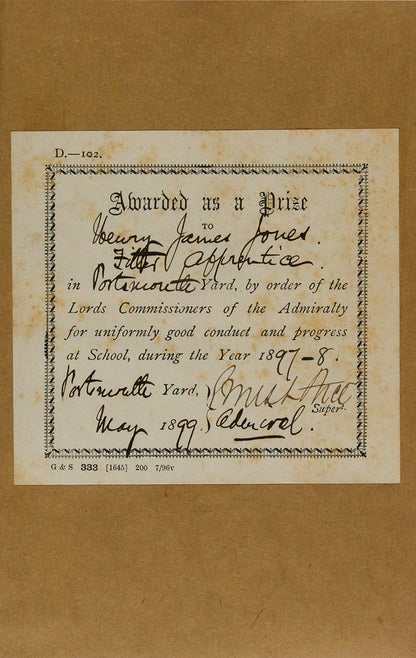 Charles Darwin's Journal of Researches into the Natural History & Geology of the countries visited during the voyage round the world of H.M.S. Beagle, presented by the Lords of the Admiralty.