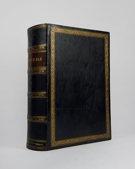 A beautifully illustrated and bound family bible.