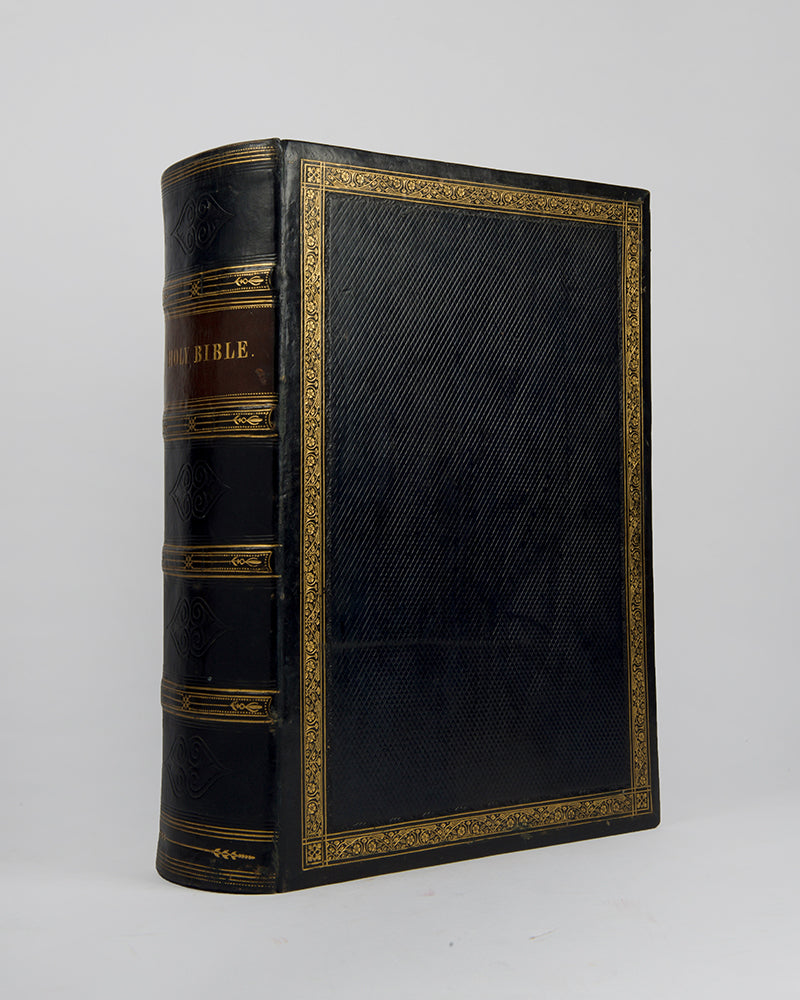 A beautifully illustrated and bound family bible.