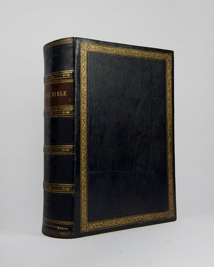 A beautifully illustrated and bound family bible.