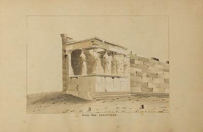 A sketchbook of pen and wash drawings of the principal ancient Greek monuments in and around Athens.