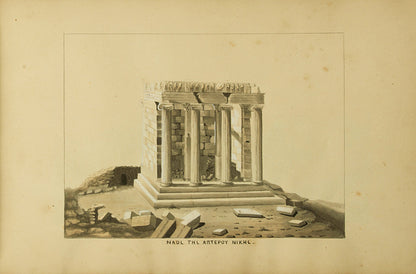 A sketchbook of pen and wash drawings of the principal ancient Greek monuments in and around Athens.