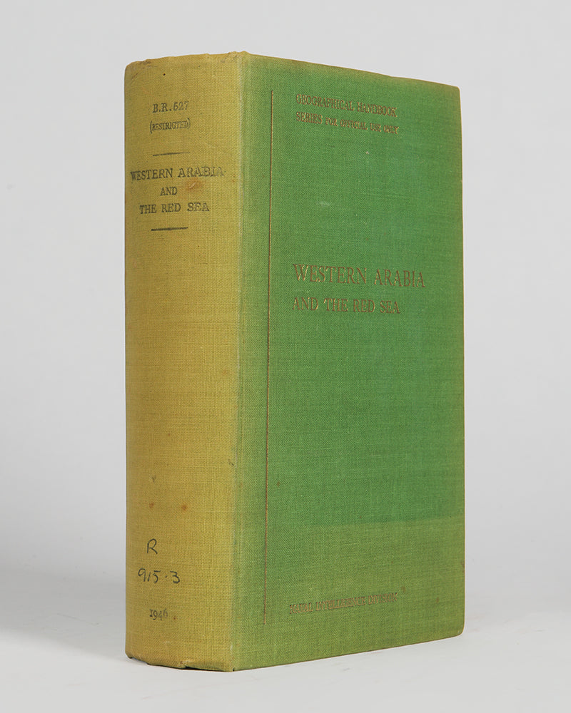 First edition of the Geographical Handbook for Western Arabia and the Red Sea includes geology, geography, the coasts, climate, history, people, ports and towns etc. 