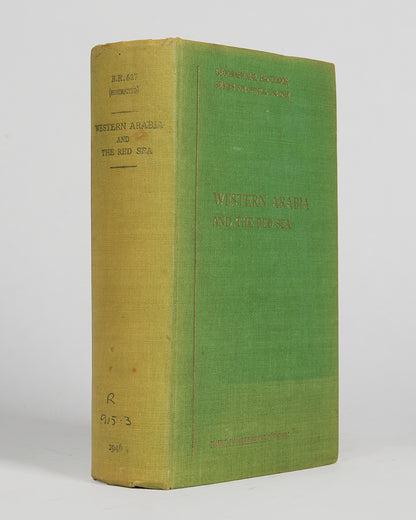 First edition of the Geographical Handbook for Western Arabia and the Red Sea includes geology, geography, the coasts, climate, history, people, ports and towns etc. 